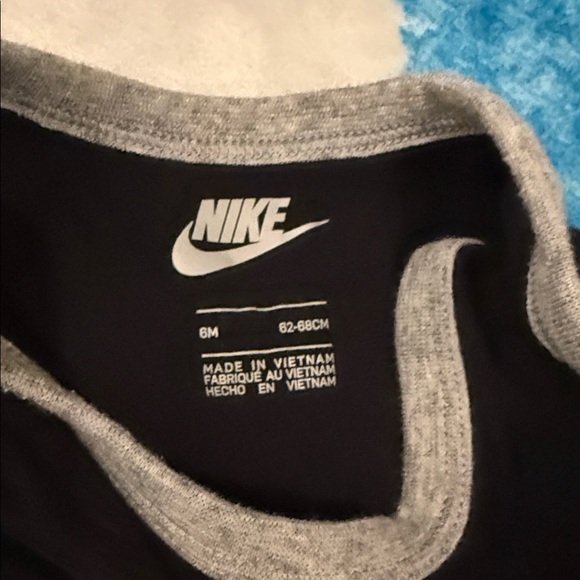Nike Gray and Black Baby Outfit Set Size 6M - Picture 3 of 6